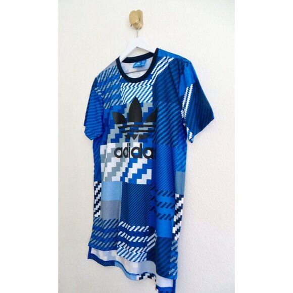 NEW! Adidas Originals Big Trefoil Logo Tee Shirt Royal Blue SZ M - Picture 7 of 13